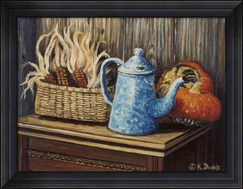 Framed Autumn Corn Print