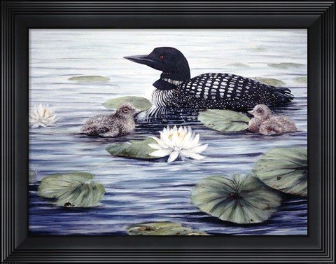 Framed In the Lilies Print
