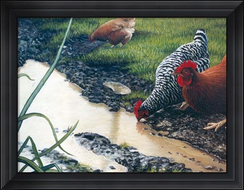 Framed Reflections of Spring Print