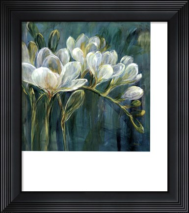 Framed Freesia Blues II Print
