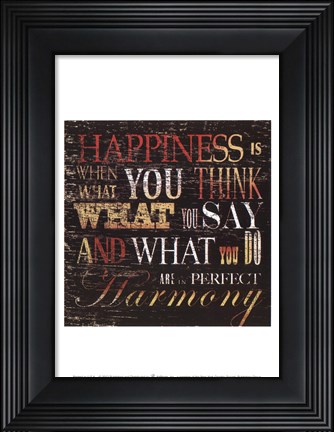 Framed Transit Harmony In Rust Print