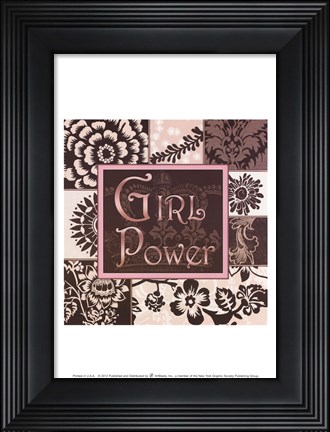 Framed Girl Power Print