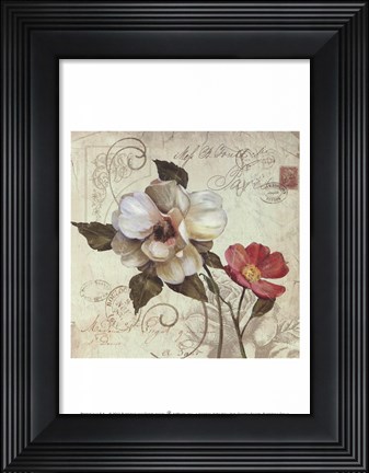 Framed Fleurs De Paris 1 Print