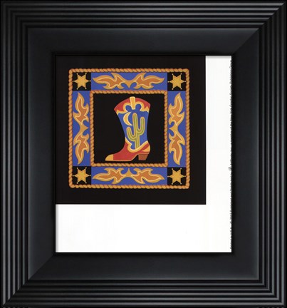 Framed Cactus Boot Print