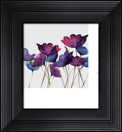 Framed Watercolor Garden 2 Print