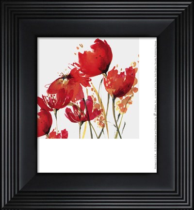Framed Watercolor Garden 3 Print