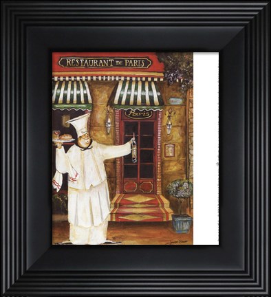 Framed Restaurant De Paris Print