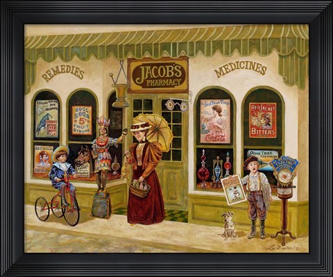 Framed Jacob&#39;s Pharmacy Print