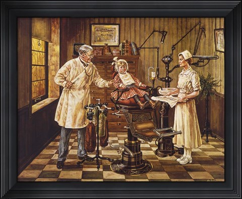 Framed Dentist Office Print