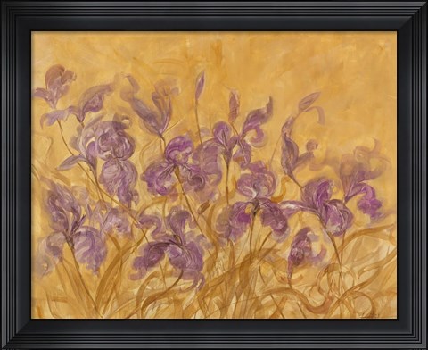 Framed Irises I Print
