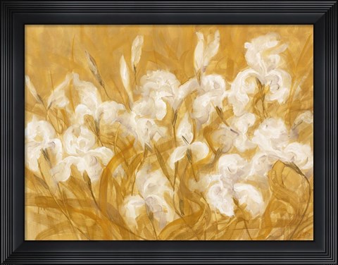 Framed Irises II Print