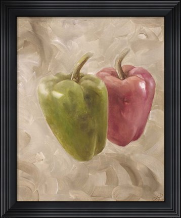 Framed Sweet Peppers I Print