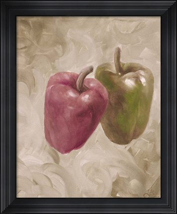 Framed Sweet Peppers III Print
