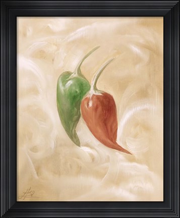 Framed Hot Peppers IV Print