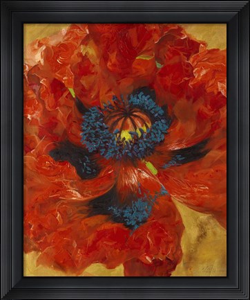 Framed Poppies I Print