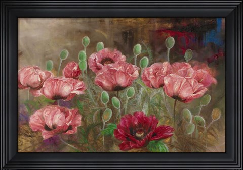 Framed Poppies IV Print