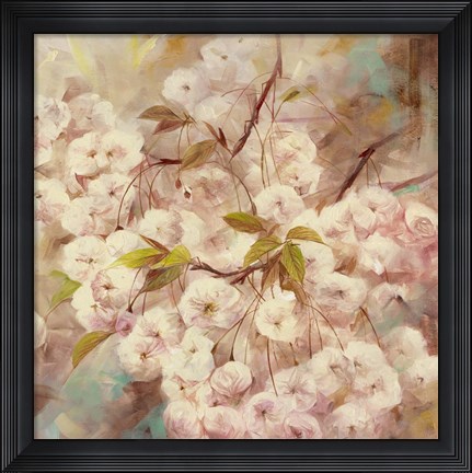 Framed Rose Bush I Print