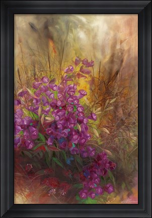 Framed Campanula I Print