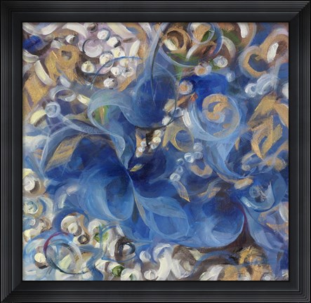 Framed Iris Swirl Print