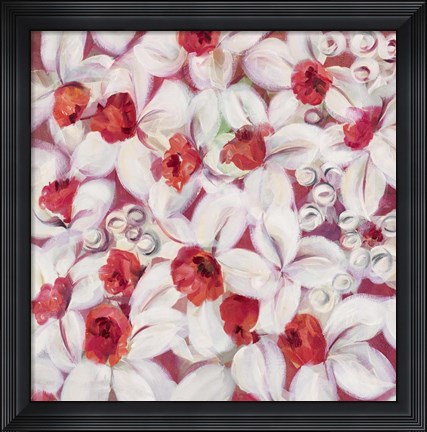 Framed Orange Flame Daffodil Print