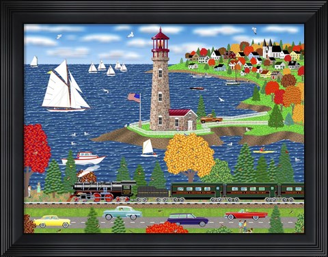 Framed Scallop Shores Print