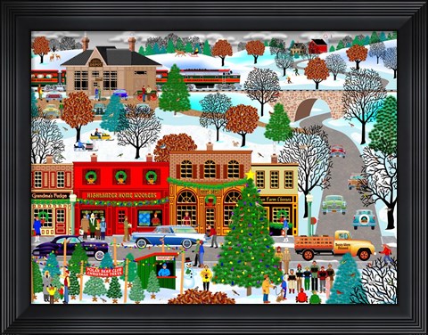 Framed Christmas Is Coming Print