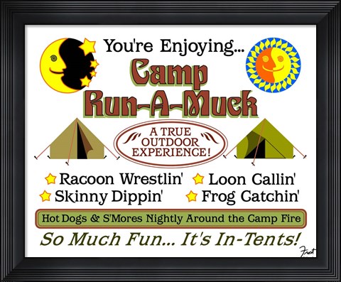 Framed Camp Run-a-Muck Print