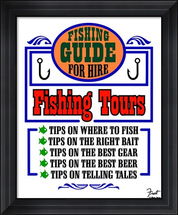 Framed Fishing Tours Print