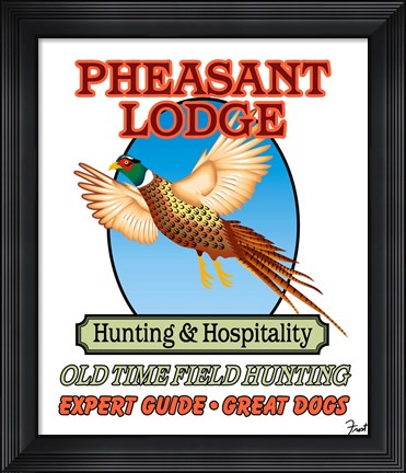Framed Pheasant Lodge Print