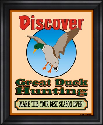 Framed Discover Duck Hunting Print
