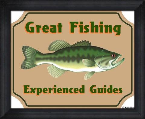 Framed Fishing Experienced Guides Print