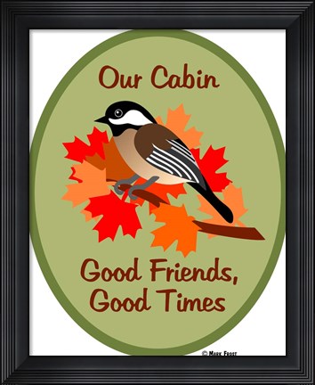 Framed Good Friends Good Times Print