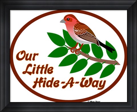 Framed Our Little Hide Away Print