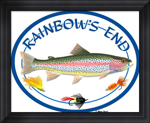 Framed Rainbow&#39;s End Print