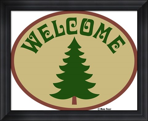 Framed Welcome Tree Print