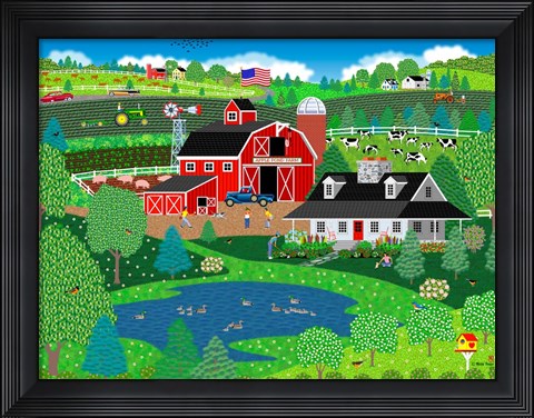 Framed Apple Pond Farm Spring Print