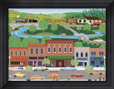 Framed French Valley Friday Print