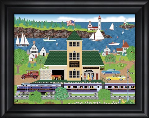 Framed Granite Bay Print