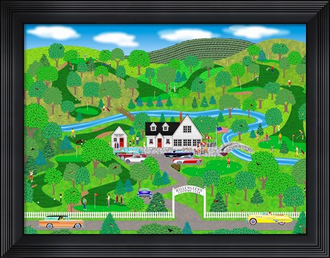 Framed Fine Day For Golf Print