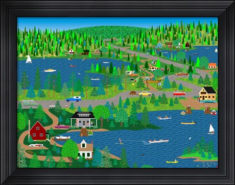 Framed Lake Country Print