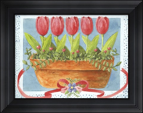 Framed Tulips Print