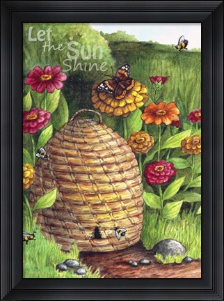 Framed Let The Sunshine Print
