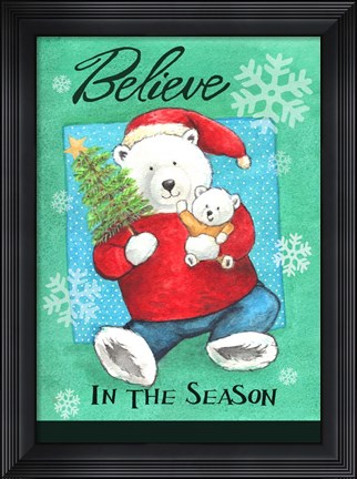 Framed Polar Believe Print
