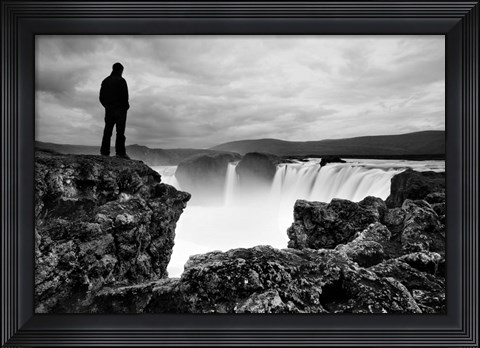 Framed Iceland Waterfall Print