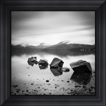 Framed Lomond Rocks Print