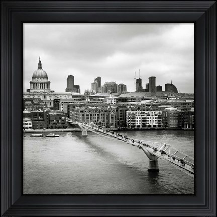 Framed London Millenium Bridge Print