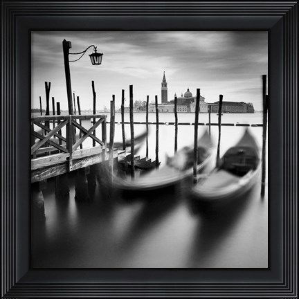 Framed Venice Gondolas Print