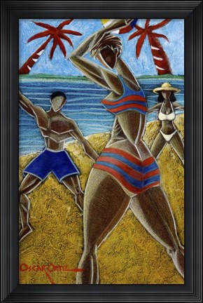 Framed En Luquillo Se Goza Print