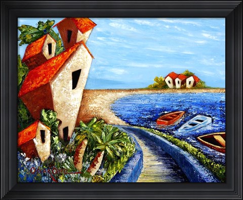 Framed Ocean Village Print