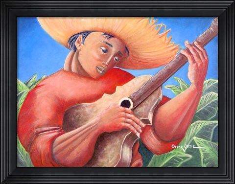 Framed Musician IV Print
